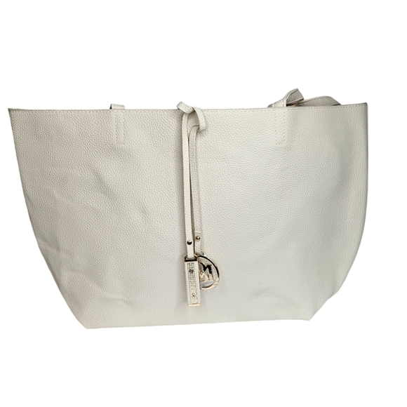 Badgley Mischka Tote Cream Gold Hardware NWT - Picture 2 of 5